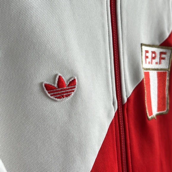 Vintage 70's-80's Original Adidas F.P.F Peru Soccer Classic Running Jacket - Picture 5 of 7